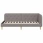 Preview: Eckbettgestell Taupe 100 x 200 cm Stoff