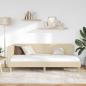 Preview: Eckbettgestell Creme 100 x 200 cm Stoff