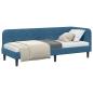 Preview: Eckbettgestell Blau 80 x 200 cm Samt