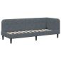 Preview: Eckbettgestell Dunkelgrau 80 x 200 cm Samt