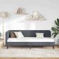 Preview: Eckbettgestell Dunkelgrau 80 x 200 cm Samt
