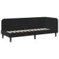 Preview: Eckbettgestell Schwarz 80 x 200 cm Samt