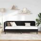 Preview: Eckbettgestell Schwarz 80 x 200 cm Samt