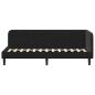 Preview: Eckbettgestell Schwarz 80 x 200 cm Samt
