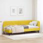 Preview: ARDEBO.de - Eckbettgestell Gelb 80 x 200 cm Samt