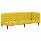 Preview: Eckbettgestell Gelb 80 x 200 cm Samt