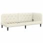 Preview: Eckbettgestell Creme 80 x 200 cm Samt