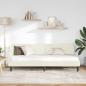 Preview: Eckbettgestell Creme 80 x 200 cm Samt