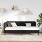 Preview: Eckbettgestell Schwarz 90 x 190 cm Samt