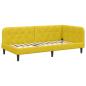 Preview: Eckbettgestell Gelb 90 x 190 cm Samt