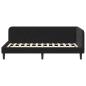 Preview: Eckbettgestell Schwarz 100 x 200 cm Samt