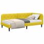 Preview: Eckbettgestell Gelb 100 x 200 cm Samt