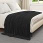 Preview: Wohndecke Schwarz 200 x 150 cm 0.75 kg Fleece