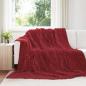 Preview: ARDEBO.de - Wohndecke Bordeauxrot 240 x 220 cm 1.37 kg Fleece