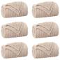 Preview: Wohndecken 6 stk. Beige 200 x 150 cm 4.5 kg Fleece