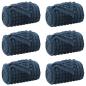 Preview: Wohndecken 6 stk. Marineblau 200 x 150 cm 4.5 kg Fleece