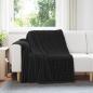 Preview: ARDEBO.de - Wohndecken 6 stk. Schwarz 200 x 150 cm 4.5 kg Fleece