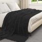 Preview: Wohndecken 6 stk. Schwarz 240 x 220 cm 8.63 kg Fleece