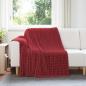 Preview: ARDEBO.de - Wohndecken 6 Stk. Bordeauxrot 200 x 150 cm 4.5 Fleece