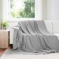 Preview: ARDEBO.de - Überwurfdecke Grau 240 x 220 cm Fleece