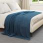 Preview: Überwurfdecke Marineblau 200 x 150 cm Fleece