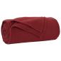 Preview: Wohndecke Bordeauxrot 200 x 150 cm 0.45 kg Fleece