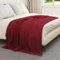 Preview: Wohndecke Bordeauxrot 200 x 150 cm 0.45 kg Fleece