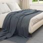 Preview: Wohndecken 6 stk. Dunkelgrau 240 x 220 cm 4.44 kg Fleece