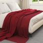 Preview: Wohndecken 6 stk. Bordeauxrot 240 x 220 cm 4.28 kg Fleece