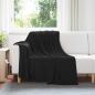 Preview: ARDEBO.de - Wohndecken 24 stk. Schwarz 200 x 150 cm 10.08 kg Fleece