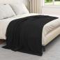 Preview: Wohndecken 24 stk. Schwarz 200 x 150 cm 10.08 kg Fleece