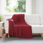 Preview: ARDEBO.de - Wohndecken 24 stk. Bordeauxrot 170 x 130 cm 7.81 kg Fleece