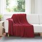 Preview: ARDEBO.de - Wohndecken 24 stk. Bordeauxrot 200 x 150 cm 10.08 kg Fleece