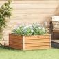 Preview: ARDEBO.de - Hochbeet Hellbraun 100 x 100 x 45 cm Verzinkter Stahl
