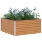 Preview: Hochbeet Hellbraun 100 x 100 x 45 cm Verzinkter Stahl