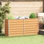 Preview: ARDEBO.de - Hochbeet Hellbraun 160 x 40 x 45 cm Verzinkter Stahl