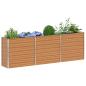 Preview: Hochbeet Hellbraun 240 x 40 x 77 cm Verzinkter Stahl