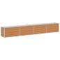 Preview: Hochbeet Hellbraun 320 x 40 x 45 cm Verzinkter Stahl