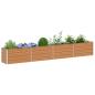 Preview: Hochbeet Hellbraun 320 x 40 x 45 cm Verzinkter Stahl