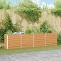 Preview: ARDEBO.de - Hochbeet Hellbraun 320 x 40 x 77 cm Verzinkter Stahl