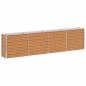 Preview: Hochbeet Hellbraun 320 x 40 x 77 cm Verzinkter Stahl