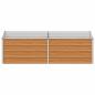 Preview: Hochbeet Hellbraun 160 x 80 x 45 cm Verzinkter Stahl