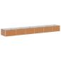 Preview: Hochbeet Hellbraun 480 x 80 x 45 cm Verzinkter Stahl