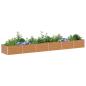 Preview: Hochbeet Hellbraun 480 x 80 x 45 cm Verzinkter Stahl