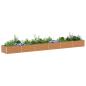Preview: Hochbeet Hellbraun 600 x 80 x 45 cm Verzinkter Stahl