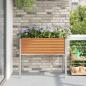 Preview: Gartenblumentopf Hellbraun 100 x 45 x 90 cm Verzinkter Stahl