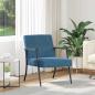 Preview: ARDEBO.de - Sessel Blau Samt