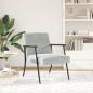 Preview: Sessel Hellgrau 59 x 75 x 78 cm Samt
