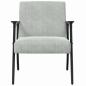 Preview: Sessel Hellgrau 59 x 75 x 78 cm Samt