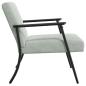 Preview: Sessel Hellgrau 59 x 75 x 78 cm Samt